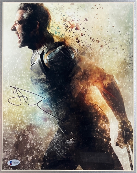Wolverine: Hugh Jackman Signed Photograph in Custom Display (Beckett/BAS)