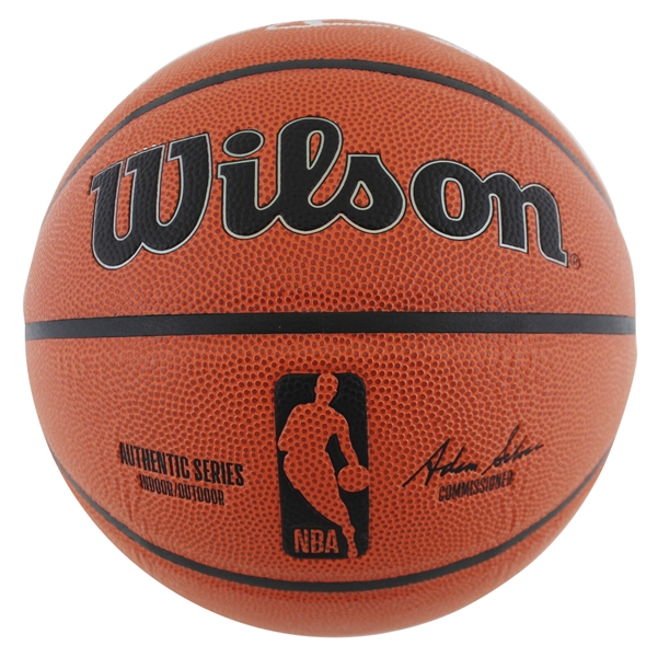 Julius Dr. J Erving Signed Wilson NBA I/O Basketball (Beckett/BAS Witnessed)