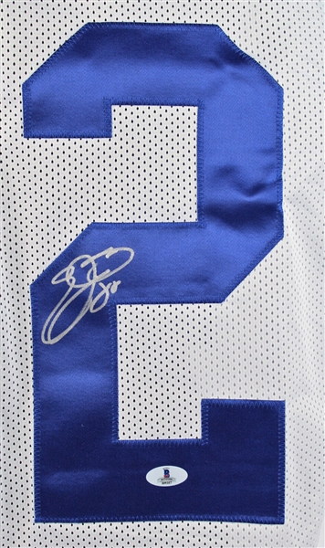 Emmitt Smith Signed Cowboys Jersey in Custom Framed Display (Beckett/BAS)