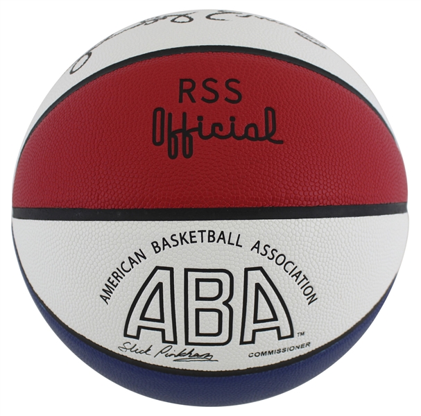 Julius Dr. J Erving Signed ABA Basketball (Beckett/BAS Witnessed)