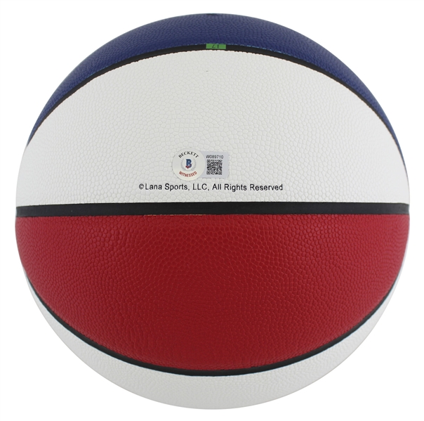 Julius Dr. J Erving Signed ABA Basketball (Beckett/BAS Witnessed)