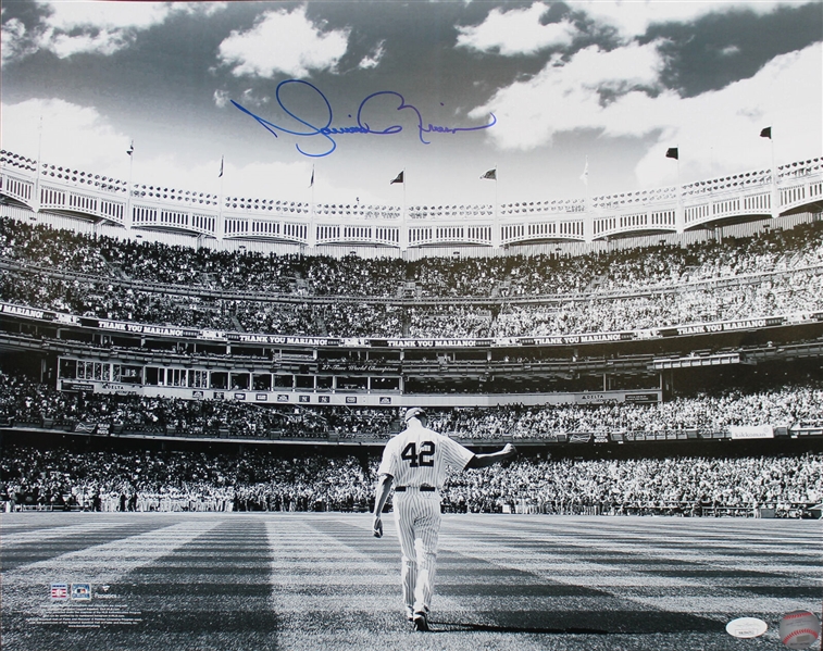 Mariano Rivera Signed 16 x 20 Farewell Photograph (JSA Witnessed)