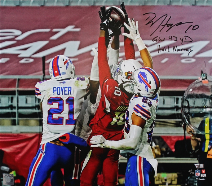 Deandre Hopkins Signed Limited Edition 16 x 20 Color Photo with Hail Murray Insc. (Fanatics)