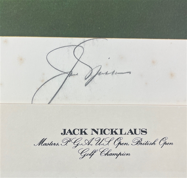 Jack Nicklaus Signed Ltd. Ed. 18 x 24 Lithograph (Third Party Guaranteed)