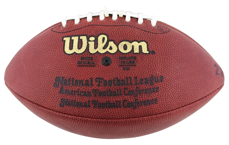 Emmitt Smith Game Used & Signed Career Rushing TD #149 from 10-6-2002 :: Cowboys vs. Giants (Beckett/BAS & Prova)