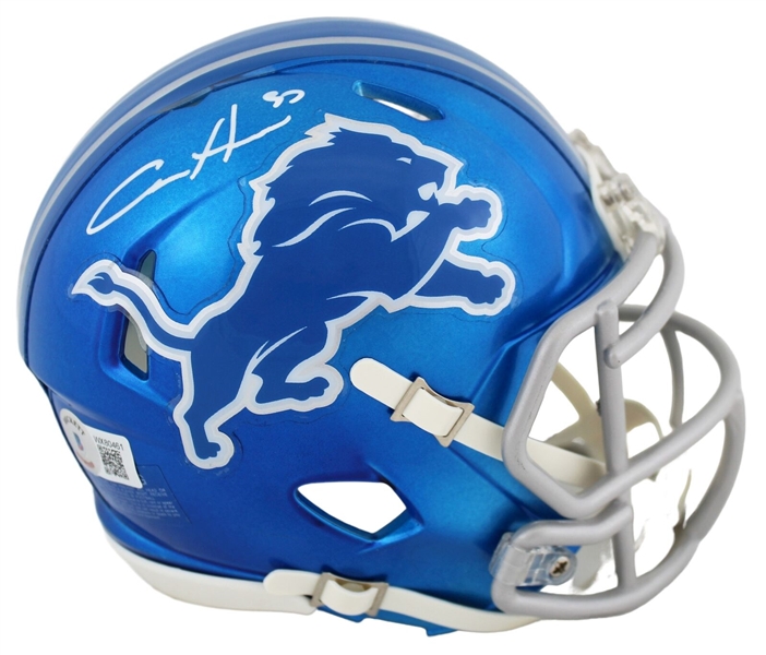 Aidan Hutchinson Signed Detroit Lions Speed Flash Mini Helmet (Beckett/BAS)