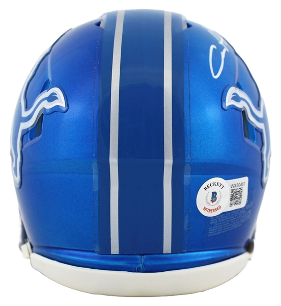 Aidan Hutchinson Signed Detroit Lions Speed Flash Mini Helmet (Beckett/BAS)