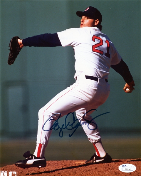 Roger Clemens Signed 8 x 10 Color Photo (JSA)
