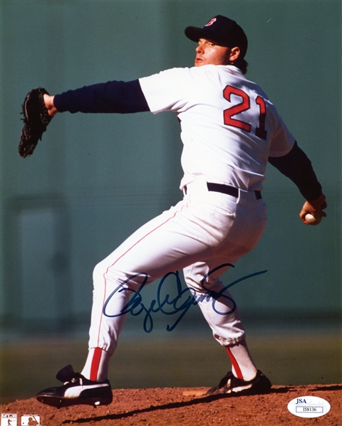 Roger Clemens Signed 8" x 10" Color Photo (JSA)