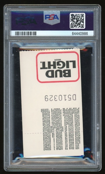 Reggie Jackson Signed  & Last Career Game Inscribed 1987 Ticket w/ Gem Mint 10 Auto!  (PSA/DNA)