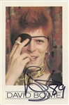 David Bowie 1989 Signed “Diamond Dogs” Postcard Photo (Andy Peters Bowie Expert) 