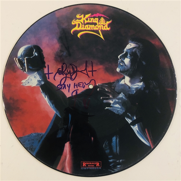 King Diamond Signed Halloween Picture Disc Record (John Brennan Collection) (Beckett/BAS Authentication)