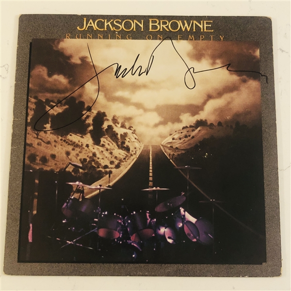Jackson Browne In-Person Signed Running on Empty Album Record (John Brennan Collection) (Beckett Authentication)