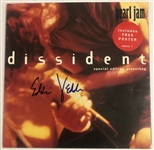 Pearl Jam: Eddie Vedder Signed "Dissident" 7” 45 Record Poster Sleeve (John Brennan Collection) (JSA Authentication) 