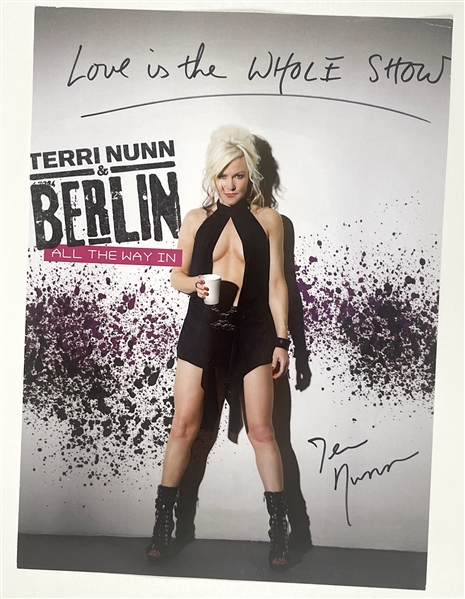 Terri Nunn “All the Way In” 11” x 15” Signed Mini Poster (Third Party Guaranteed) 