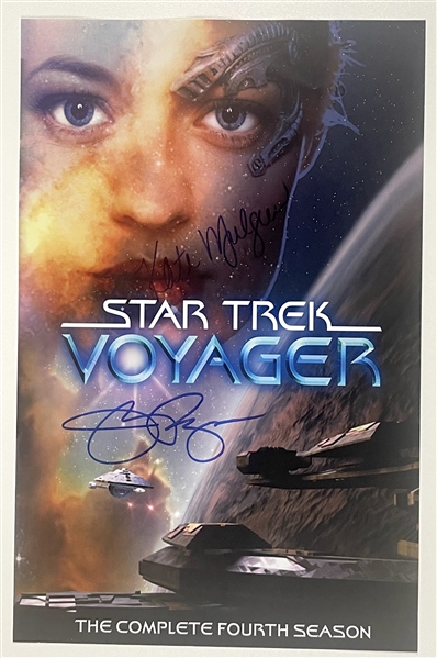 Star Trek Voyager: Kate Mulgrew & Jeri Ryan 11” x 17”  Signed Mini Poster (Third Party Guaranteed) 