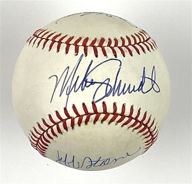 Philadelphia Phillies Multi-Signed Baseball (4 Sigs, Schmidt, Koosman, Stone & Denny) (Third Party Guaranteed) 