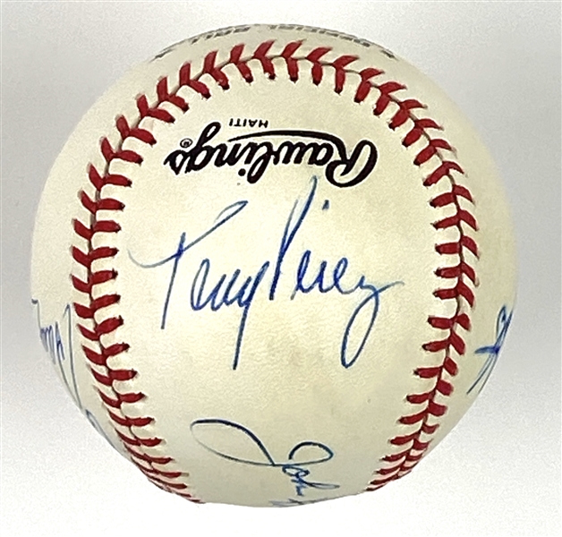 Cincinnati Reds Multi-Signed Baseball (7 Sigs: Rose, Franco, Soto, etc) (Third Party Guaranteed) 