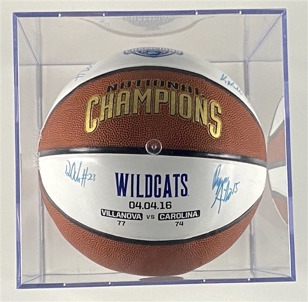 Villanova Vs. Carolina Wildcat National Champions Signed Basketball (4 Sigs) (Third Party Guaranteed) 