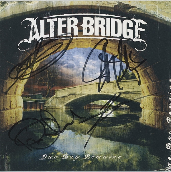 Alter Bridge Group Signed “One Day Remains” CD Booklet (3 Sigs) (Third Party Guaranteed) 