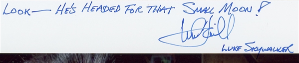 Star Wars: Mark Hamill w/ Quote & Peter Mayhew Dual-Signed 10” x 8” Photo from “A New Hope” (Third Party Guaranteed)