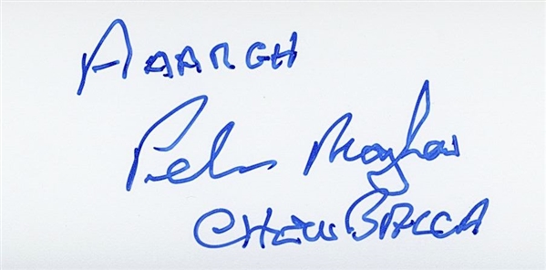 Star Wars: Mark Hamill w/ Quote & Peter Mayhew Dual-Signed 10” x 8” Photo from “A New Hope” (Third Party Guaranteed)