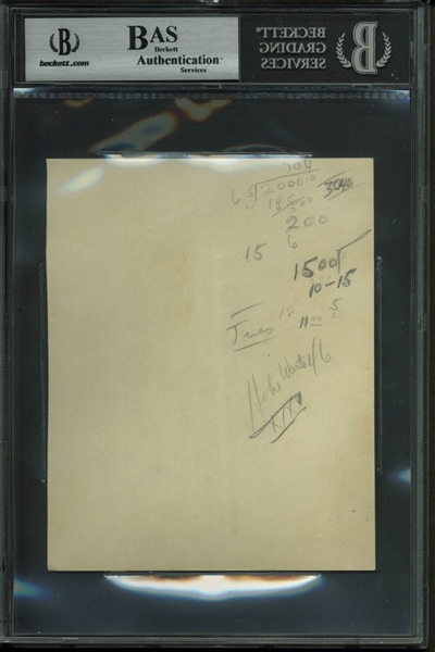 Sigmund Freud Rare Handwritten & Signed 1933 Note in English in Custom Framed Display (BAS/Beckett Encapsulated)