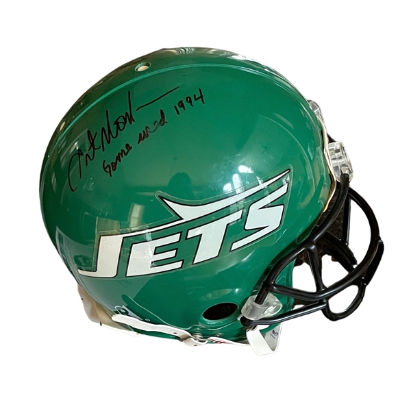 Art Monk’s Game-Used New York Jets Helmet (MEARS LOA) (JSA Authentication) 