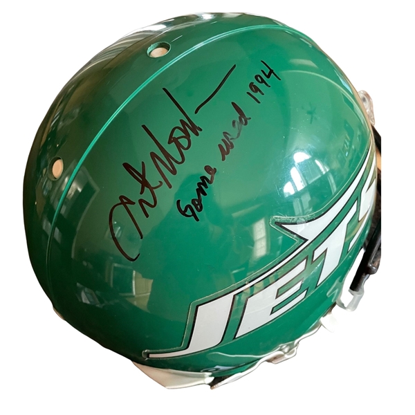 Art Monk’s Game-Used New York Jets Helmet (MEARS LOA) (JSA Authentication) 