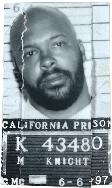 Suge Knight Original Prison ID Photo Removed Direct from Knights ID Badge!