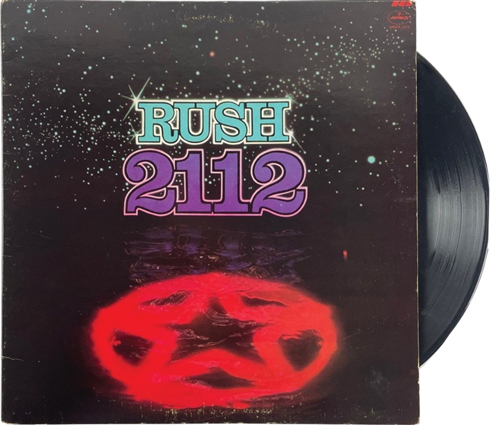 Rush Group Signed 2112 Signed Record Album (3 Sigs) (Beckett/BAS & Epperson/REAL LOA) 