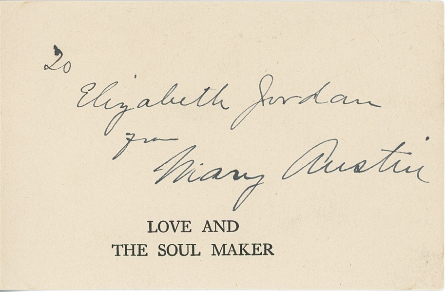 Mary Austin Signature (Beckett/BAS LOA) 