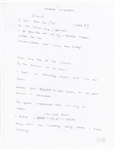 Drake Original Handwritten Lyrics on 8.5” x 11” Piece of Paper (Beckett/BAS Authentication) 
