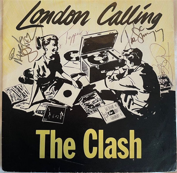 The Clash Fully Group Signed “London Calling” 7 Vinyl (4 Sigs) (Roger Epperson/REAL LOA)