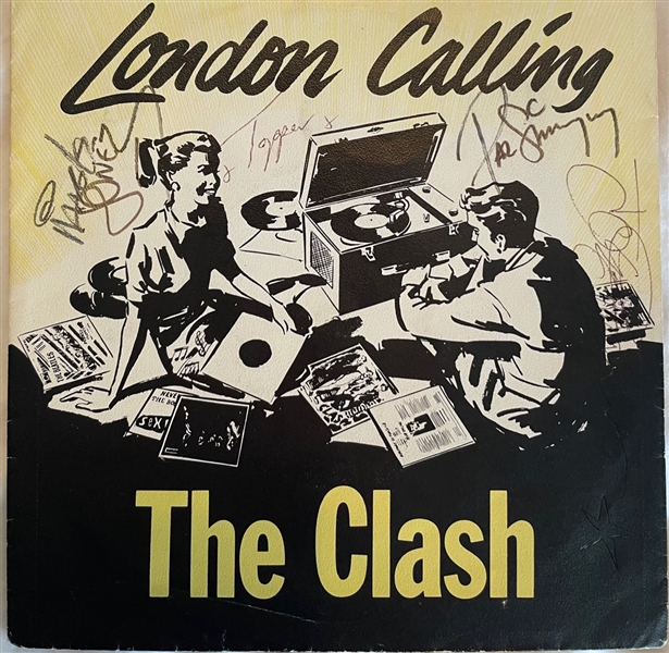 The Clash Fully Group Signed “London Calling” 7" Vinyl (4 Sigs) (Roger Epperson/REAL LOA)