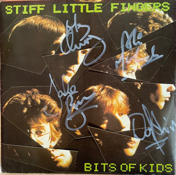 Stiff Little Fingers Group Signed “Bits of Kids” 12” Record (4 Sigs) (Roger Epperson/REAL Authentication) 