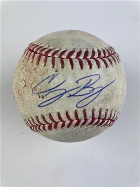 Walker Buehler & Cody Bellinger Game Used & Signed OML Baseball :: Used 4-06-2019 LAD vs COL (MLB Holo & PSA/DNA)