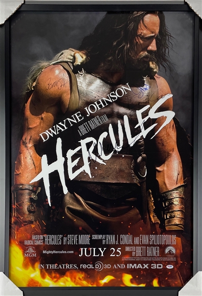 Hercules : Cast Signed Movie Poster (4 Sigs) (PSA/DNA Sticker Only)