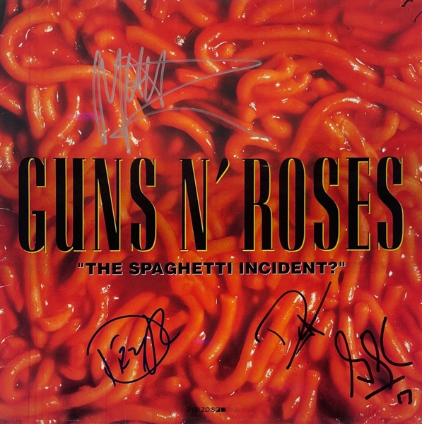 Guns N' Roses: Reed, Sorum, Clarke & McKagen Signed The Spaghetti Incident? Album Cover (Third Party Guaranteed)