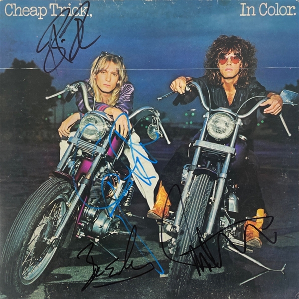 Cheap Trick: Group Signed In Color Album Cover (4 sigs)(Third Party Guaranteed)