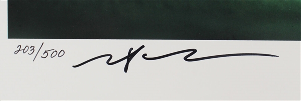 Mickey Mantle Signed Limited Edition Neil Leifer 16 x 20 Framed Photograph with GEM MINT 10 Autograph (UDA & BAS)