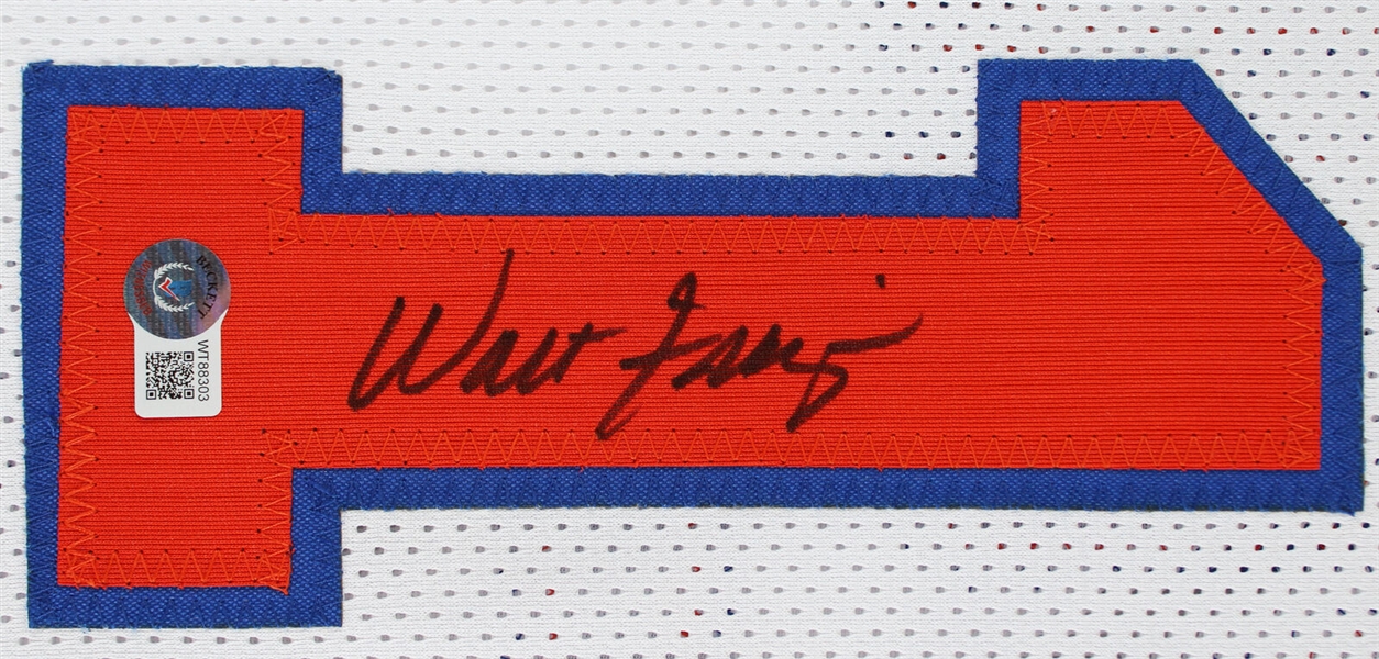 Walt Frazier Signed Knicks Home Style Jersey (Beckett/BAS Witnessed)