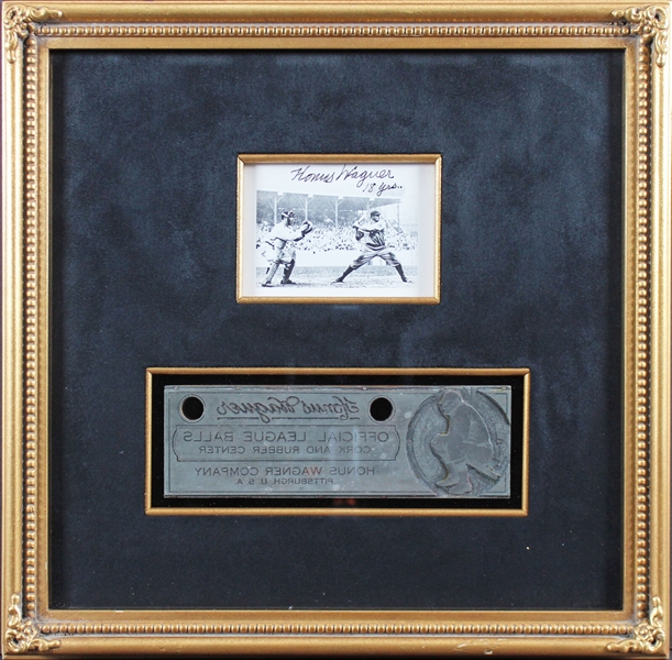 Honus Wagner Signed 3" x 4" Photo with "18 Yrs" Inscription (PSA/DNA LOA)