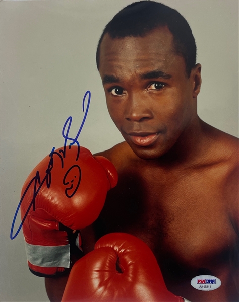Sugar Ray Leonard Signed 8 x 10 Photograph (PSA/DNA)