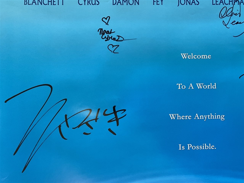 Extremely Rare Cast Signed Disney’s Ponyo 27 x 40 Poster by Director Hayao Miyazaki (Third Party Guaranteed)