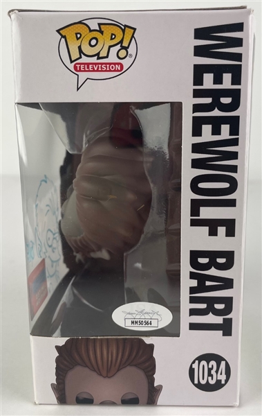 Simpsons: Tone Rodriguez Signed & Hand Drawn Sketch Werewolf Bart Funko Pop (JSA)
