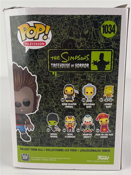 Simpsons: Tone Rodriguez Signed & Hand Drawn Sketch Werewolf Bart Funko Pop (JSA)