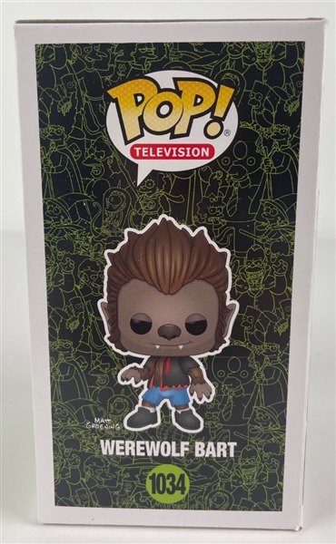 Simpsons: Tone Rodriguez Signed & Hand Drawn Sketch Werewolf Bart Funko Pop (JSA)