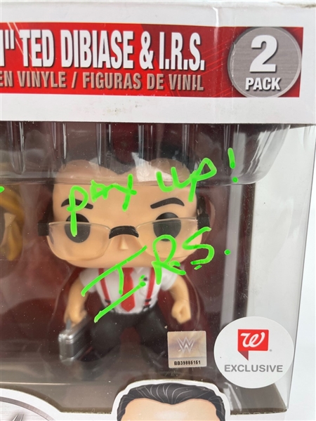 WWE : Ted DiBiase & IRS Signed Funko Pop (JSA)