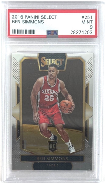 2016 Panini Select Ben Simmons #251 (PSA 9 MINT)